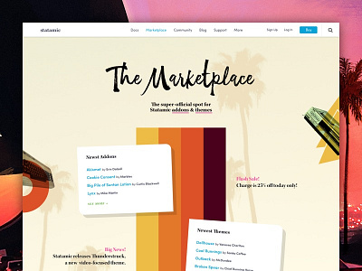 80s Marketplace 80s rad retro statamic