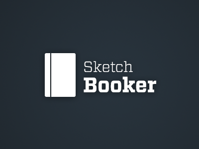 Sketch Booker Logo app branding logo