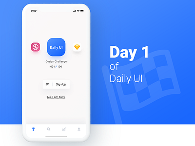Sign Up 𐄂 Daily UI 001 100daychallenge app challenge dailyui design fun inspiration interface ios mobile sign up sketch ui uichallenge ux
