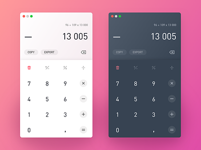 Calculator 𐄂 Daily UI 100daychallenge app calculator challenge dailyui design desktop fun inspiration interface macos modern sketch ui uichallenge ux