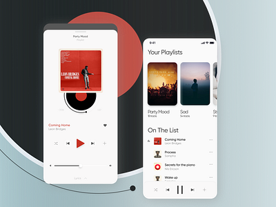 Music App app app concept app design clean clean ui design ios design like music music app music app design music player music player ui ui ux