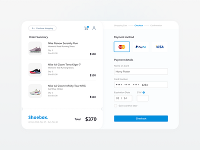 Daily UI :: 002 - Credit Card Checkout