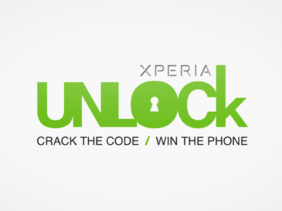 Unlock Xperia - Logo app competition facebook promo real time social sony ericsson win