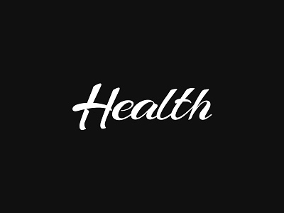 Health Typography customized font free form h health type