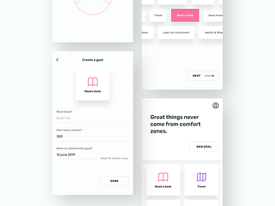 Goal Planner / App concept app app design design visual design