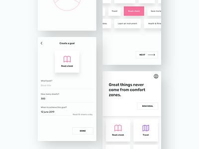 Goal Planner / App concept app app design design visual design