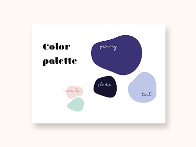 Color palette / Skincare brand branding colors palette design