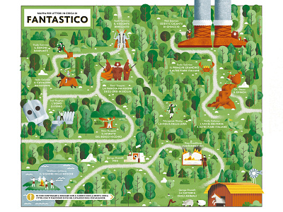 Oscar Junior Mondadori 10 year Special Edition - Fantastic Map