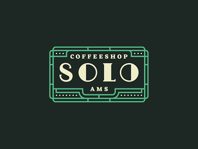 Solo Coffeeshop - Logo amsterdam art deco branding cannabis cannabis logo coffeeshop coffeeshop logo daniele simonelli dsgn logo typography