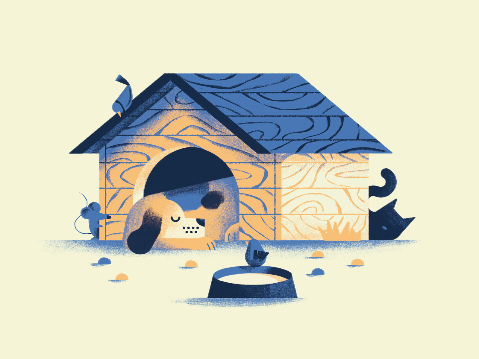 Non svegliare il can che dorme by Daniele Simonelli on Dribbble