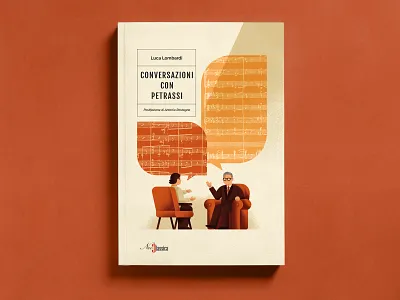 Conversations with Petrassi - NeoClassica Editrice balloon book book cover book design book illustration chat conversation daniele simonelli dsgn editorial illustration illustration music texture vector