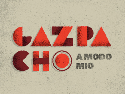 Gazpacho coming soon cover dirty dust gazpacho hot lettering red texture title typography