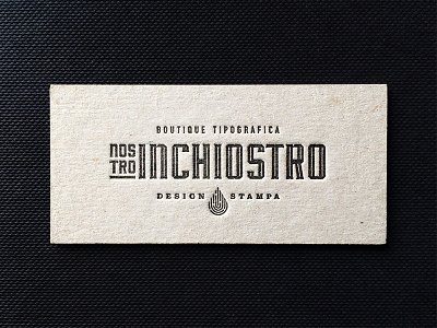 NostroInchiostro letterpress business card card dsgn ink letterpress logo logotype paper print printshop typography