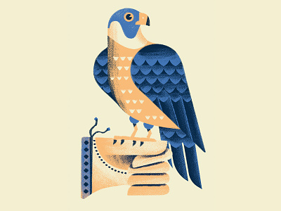 A bird in the hand is worth two in the bush daniele simonelli dsgn falconry glove hawk illustration proverb