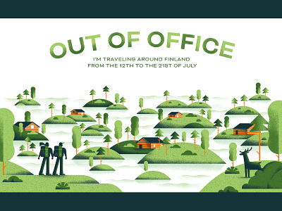 Out Of Office 2019 - Finland arcipelago backpack daniele simonelli dsgn email finland illustration island nature out of office travel