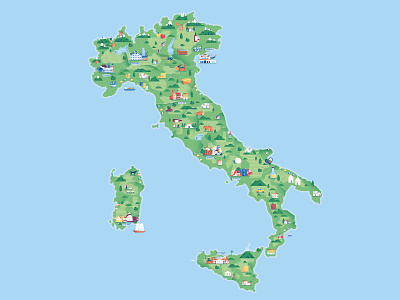 Nutella gemella - Italy Map