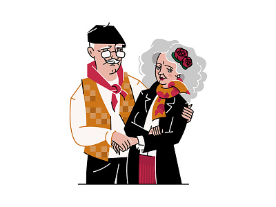 French grandparent couple