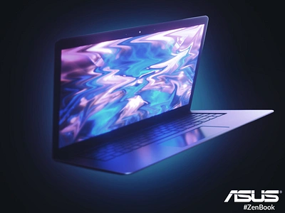 ASUS Zenbook Advertisement 3d artist adobe adobe photoshop cc cinema 4d composing design maxonc4d octanerender poster rendered