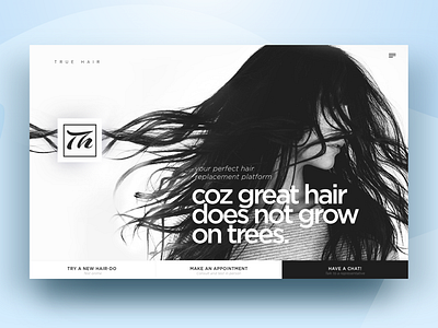 True Hair brading copy imagery logo website