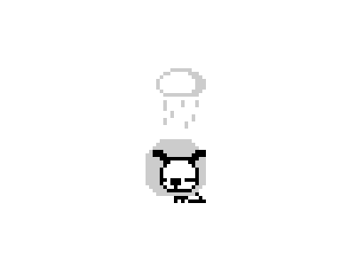 Gloomy dog pixel