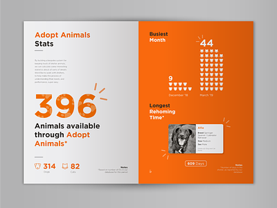 Kale Charity Annual Report adoptanimals annual report booklet brand charity dog illustrator indesign orange print design