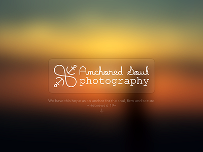 Anchored Soul Photography anchor branding logo logo design