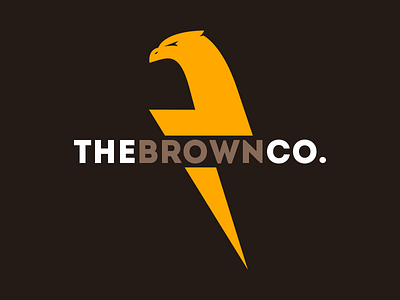 The Brown Company branding brown falcon logo logo design