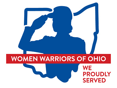Women Warriors of Ohio logo logo design ohio veteran veterans