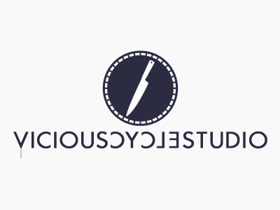 Vicious Cycle Studio logo animated branding gif logo logo design recording studio