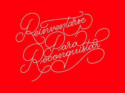 RPR Lettering lettering love monoline palmer red romantic script type typography