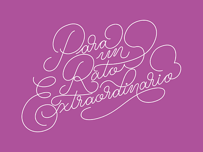 PRE Lettering lettering love monoline palmer purple romantic script type typography