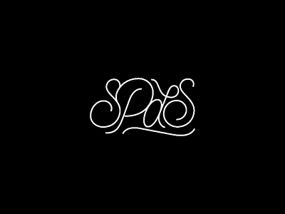 SPdS Monogram art direction branding calligraphy design graphic design lettering monoline noblanco palmer script type typography wordmark