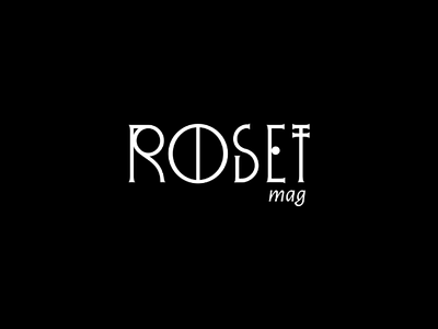 Roset Mag art deco chicel darkness editorial elegance geometry gothic luxury magazine serif tall type typography