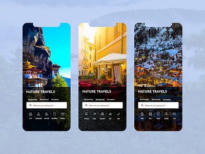 Tourism App app branding design figma illustrator mockup travel ui ux web xd xd design