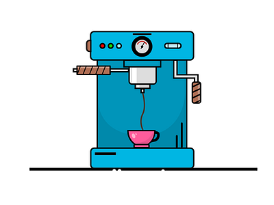 Coffee Machine Illustration