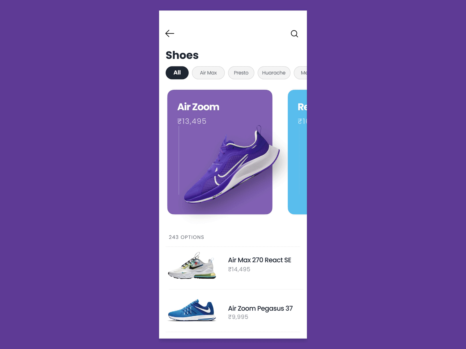 Parallax Swipe Mobile UI aftereffects animation app dailyui design figma microinteraction minimal motion design ui ux xd design