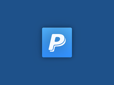 PayPal, flatter brand branding flat icon ios7 logo mobile paypal paypal here ui