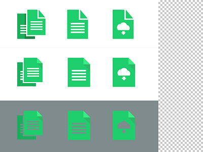 Document Icons app cloud document download flat icon icons mobile ui web