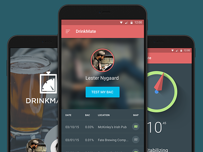 DrinkMate App (rev 1) android google material material design mobile ui