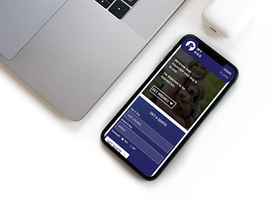 My Dog - Insurance Company For Dogs design mockup uiux user experience user interface userinterface website