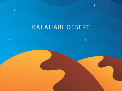 Kalahari Desert design flat gradient graphic design illustration ui vector