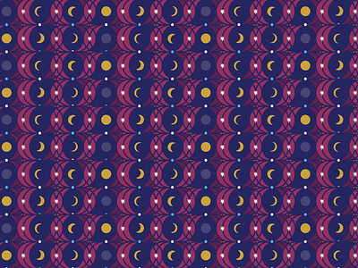 Moon Phases adobe art colors design graphic design illustrator moon moon phases pattern stars