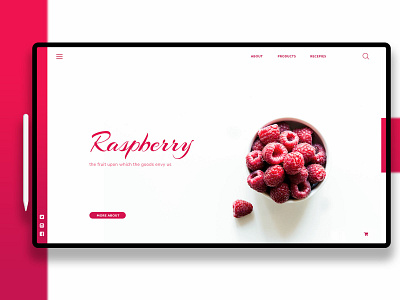 Raspberry branding design ui ux web website