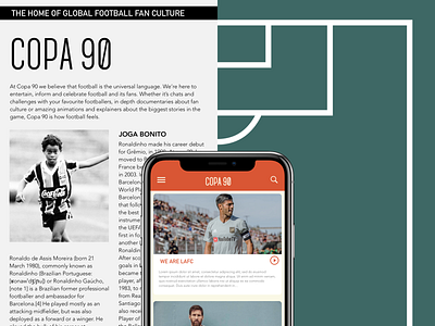 Copa 90 App UI