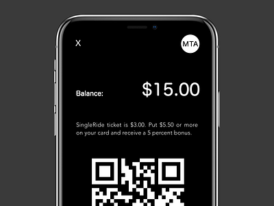 MTA App Payment Method app design ui ux