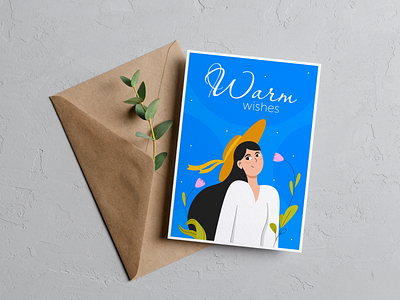 Greeting postcard character design design graphic design greeting card illustration illustrator postcard vector