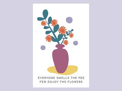 Flowers illustration blueberryheart flower illustration illustration postcard postcard design postcards