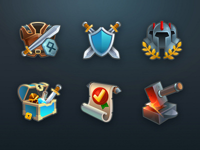 Game Icons game game assets gameui icon icon art uidesign