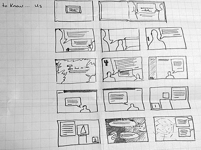 Story Boarding for a Book Design
