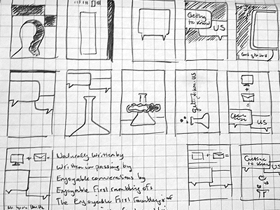 GTKU sketches 1 cover design sketch story board wireframe